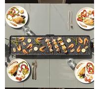 Cecotec Tasty&Grill 3000 RockWater XXL Plaque à rôtir électrique 2400 W, grande surface 90 x 22 cm, revêtement pierre RockStone, antiadhésif, thermostat réglable
