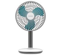Cecotec - Ventilateur de Bureau avec Batterie EnergySilence 4000 Portable Desk - Batterie 4000 mAh, Diamètre 15 cm, Câble Micro USB, Contrôle Tactile, 4 Vitesses, Hauteur Réglable