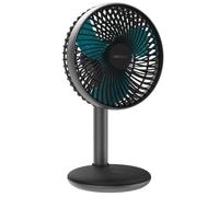 Cecotec Ventilateur de Bureau EnergySilence 4000 Portable Desk Dark Ice | Diamètre de 6 Pouces, Batterie de 4000 mAh, Commande Tactile, 4 Vitesses, Inclinaison Réglable, Câble Micro-USB Inclus