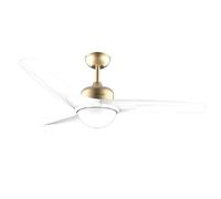 Cecotec Ventilateur de plafond avec lumière - Blanc doré