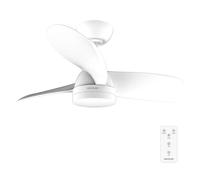 Cecotec - Ventilateur de Plafond avec Lumière EnergySilence Aero 3050 White - 35 W, Diamètre 91 cm, LED de 18 W, Télécommande, Minuterie 8 Heures, 6 Vitesses, 3 Pales, Mode Été/Hiver