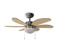 Cecotec Ventilateur de plafond EnergySilence Aero 350 – 50 W, Ø81 cm, 6 pales réversibles, blanc