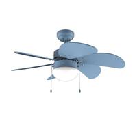Cecotec - Ventilateur de Plafond avec Lumière EnergySilence Aero 3600 Vision Full Blue - 50 W, Diamètre 91 cm