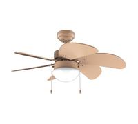 Cecotec - Ventilateur de Plafond avec Lumière EnergySilence Aero 3600 Vision Full Orange - 50 W, Diamètre 91 cm