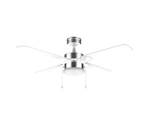 Cecotec - Ventilateur de Plafond avec Lumière EnergySilence Aero 450 IronWhite - 50 W, Diamètre 106 cm, 3 Vitesses, 4 Pales Réversibles, Mode Été/Hiver