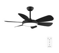 Cecotec Ventilateur De Plafond Avec Lumière EnergySilence Aero 5200 Black Pro. 36 W, Diamètre 132 cm, LED 32 W, Télécommande