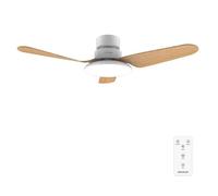 Cecotec Ventilateur de plafond avec lumière EnergySilence Aero 5200 Light LightWood