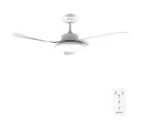 Cecotec - Ventilateur de Plafond avec Lumière EnergySilence Aero 5200 Light White - 30 W, Diamètre 109 cm