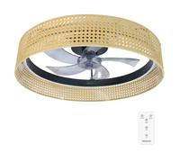 Cecotec Ventilateur de plafond EnergySilence LampAero 600 LED 20W 17 pouces Beige