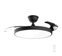 Ventilateur de plafond Cecotec EnergySilence Aero 300 Air Invisible Black. Moteur à courant continu de 30 W, 3 pales à haut rendement