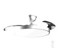 Ventilateur de plafond Cecotec EnergySilence Aero 300 Air Invisible Silver. Moteur à courant continu de 30 W, 3 pales à haut rendement