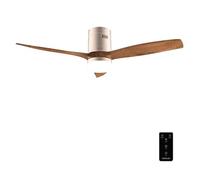 Cecotec Ventilateur de plafond EnergySilence Aero 5600 Classic DC 40W LED 52" Or/Bois Télécommande