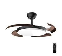 Cecotec Ventilateur de plafond invisible EnergySilence Aero 4500 Puzzle, noir et bois foncé