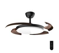 Cecotec Ventilateur de plafond invisible EnergySilence Aero 4500 Puzzle, noir et bois foncé