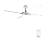 Cecotec Ventilateur de Plafond avec Lumière LED EnergySilence Aero 5200 White Line, Télécommande, minuterie, 60 W