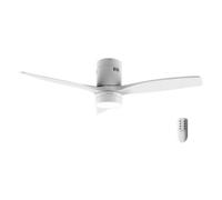 Cecotec Ventilateur de Plafond avec Lumière LED Energysilence Aero 5600 Classic White. 40W, Moteur DC, Diamètre 132 cm