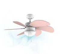 Cecotec Ventilateur de plafond EnergySilence 3600 Vision Nude – 50W 92cm, 3 vitesses, blanc/nude