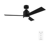 Cecotec Ventilateur de Plafond Energysilence Aero 4850 Style Black, 30 W, Diamètre 48"", 3 Lames, Télécommande, Moteur DC