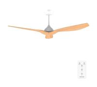 Cecotec Ventilateur de plafond EnergySilence Aero 5200 LightWood 132 cm 40W Télécommande