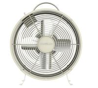 Cecotec Ventilateur de Table EnergySilence 400 RetroDesk Beige 25 W 4 Pales | Diamètre 20 cm, 8 Pouces, 2 Vitesses, Flux d'Air Maximal, Design Minimaliste, Stable, Grille de Protection, Contrôle Pratique