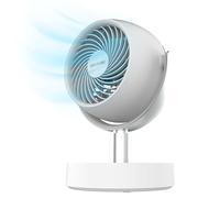 Cecotec - Ventilateur de Table EnergySilence 800 Cyclone Desk Portable - 10 W, Diamètre 25 cm, Batterie de 4000 mAh, 5 Vitesses, Oscillation à 60º et Inclinaison Réglable Jusqu’à 90º