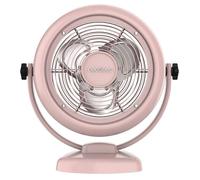 Cecotec - Ventilateur de Table EnergySilence 800 RetroDesk Pink - 20 W, Diamètre 25 cm, 3 pales, 2 Vitesses, Design Soigné
