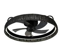 Cecotec Ventilateur de plafond EnergySilence LampAero 600 – 20 W, Ø 60 cm, lampe LED – Noir
