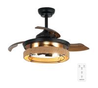 Cecotec Ventilateurs de plafond avec lumière EnergySilence Aero 3600 Invisible Natural Design
