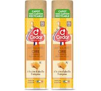 Cedar Aerosol Cire Abeille Francaise, 300ml (Lot de 2)