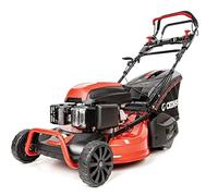 Cedrus CEDKS53S-R Tondeuse à gazon à essence avec entraînement et rouleau 53 cm 196 cc 4,2 kW Boîtier en acier 65 l Panier de ramassage 4 en 1 pour grandes pelouses jusqu'à 3000 m²