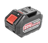Cedrus CEDLI-ION Batterie Li-Ion 20 V 6 Ah Batterie originale Power+ avec indicateur de charge LED, protection contre la surchauffe et la surcharge, stockage d'énergie durable