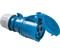 Kopp 182400003 Caravane Femelle 3 Broches, 16 a, 230 v (Bleu)