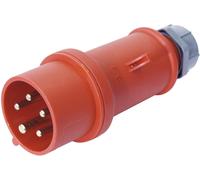 CEE plug 16A 5pin rd - Connecteurs CEE