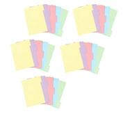 Ceeyoll 25 Pages Intercalaires A5, pour l'organisation des Carnets | 5 Onglets Colorés 6 Trous, Utilisé pour Distinguer Différents Contenus Afin de Faciliter l'organisation Quotidienne