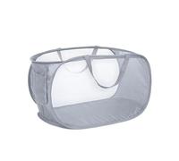 Ceeyoll Panier a linge avec Poignée Conception Pliable tissu en Maille Matériau en Polyester Respirant Robuste et Durable Convient pour la salle de bain le Camping et les Voyages.