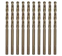 CEEYSEE Lot de 10 forets hélicoïdaux HSS Cobalt de 3 mm M35 pour perçage dans l'acier inoxydable, le métal, la fonte et les plastiques durs (3 mm)