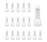 CEEYSEE Lot de 100 connecteurs de câble 0,5-1,0 mm² entièrement isolés en nylon avec capuchons à sertir certifiés CE (DCE1)
