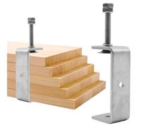 CEEYSEE Lot de 2 colliers de serrage en C avec ouvertures mâchoires (D | Serre-joint en C, pince à vis, ouverture de mâchoire, collier de serrage pour travail du bois, bricolage, atelier