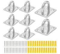 CEEYSEE Lot de 8 crochets de suspension M6 en acier inoxydable 304 pour suspension murale, plafond, hamac, crochet de suspension pour mur, plafond, avec vis (U/M6/FXG)