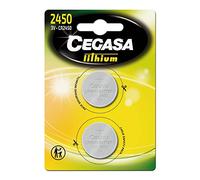 Cegasa CR2450 - Pack 2 piles bouton Lithium