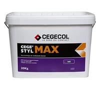 CEGECOL SIKA - Colle acrylique pour usage intérieur - CEGE'STYL MAX - Collage de revêtements muraux plastiques - Idéal collage en pièces humides - Seau de 20 kg