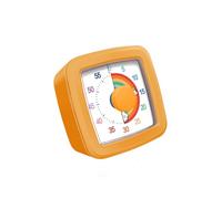 CEHTK Minuteurs visuels Arc-en-Ciel pour l'apprentissage de la Gestion du Temps, Horloge mécanique colorée sans Pile, développement de la Concentration, Orange