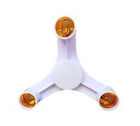 CEHTK Répartiteur de Douilles pour 2/3/4/5/6 Ampoules, Adaptateur de Douille E26/E27, convertisseur d'ampoules LED à culot Standard, Couleur 3