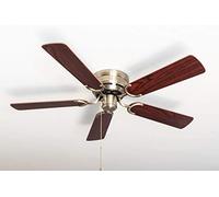 Ventilateur de plafond Kisa Deluxe AB Rose / Noyer Pepeo
