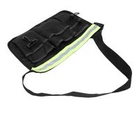 Ceinture à Outils de Jardinage Noire, Sacoche Utilitaire Réglable | Oxford et Plastique, Sept Poches Renforcées, Usage , pour Râteaux et Pulvérisateurs