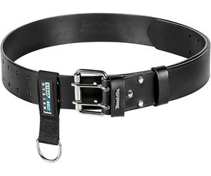 Ceinture à outils - Makita - E-05343 - Cuir de vachette - Noir - Renforcée avec support mousqueton