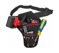 Ceinture à Outils Noir étanche perçage Housse | Pour tournevis à marteau à clé