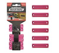 Ceinture de banc StealthMounts - Porte-outils universel - Paquet de 6 | Jeu de pinces porte-outils | Support idéal pour outils électriques, rubans à mesurer et clips de ceinture | Rose