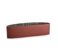 Mirka Red 3 pièces bandes abrasives en tissu 100x610mm / grain P120 / bande abrasive de haute qualité pour ponceuses à bande/pour poncer le bois et le métal