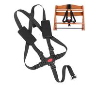Ceinture de sécurité pour chaise haute avec coussins de ceinture, 1 Set, compatible avec Hauck, Stokke Tripp Trapp, Roba, système de ceinture 5 points chaise haute pour enfant